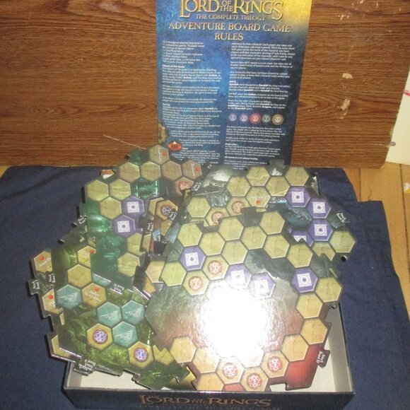 Lord Of The Rings Complete Trilogy Adventure Board Game Deluxe Edition Pressman - Picture 6 of 6